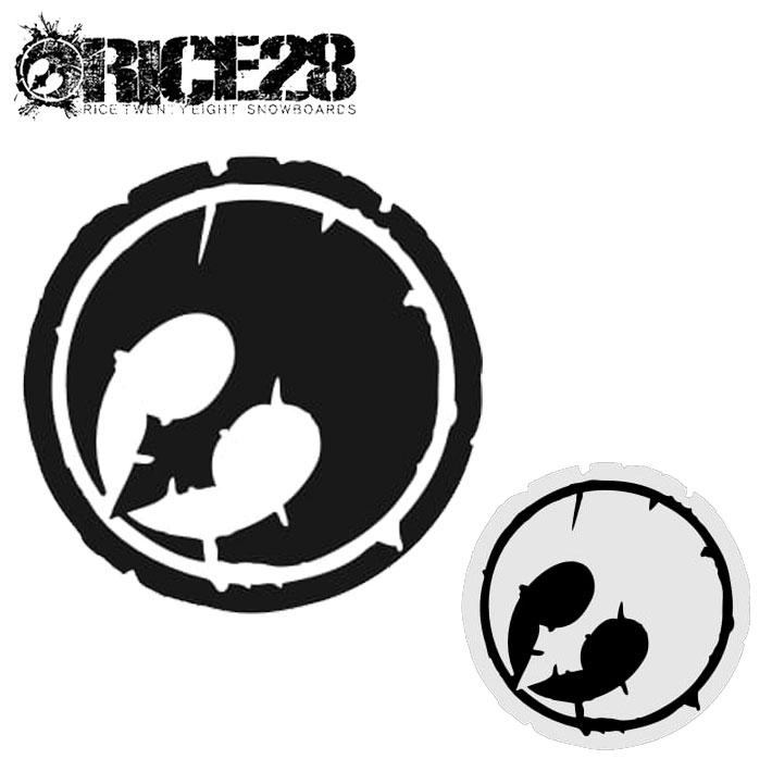 RICE28 ライス28 カッティングステッカー A BLK / WHT シール デカール