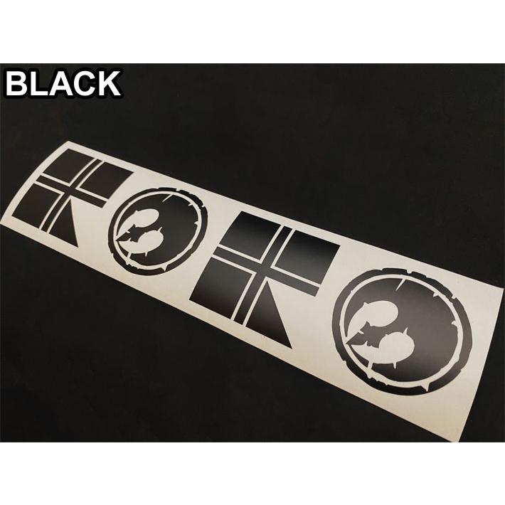 RICE28 ライス28 カッティングステッカー B BLK / WHT シール デカール