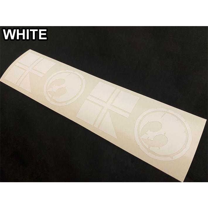 RICE28 ライス28 カッティングステッカー B BLK / WHT シール デカール