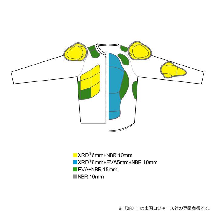 鎧武者　ボディープロテクター　ジュニア用130cm 鎧武者 プロテクター ヨロイムシャ ジュニア ヒップ Junior Long Hip