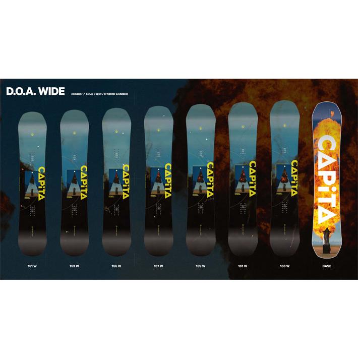 CAPiTA 24-25 キャピタ DOA WIDE スノーボード 板 パーク フリー CAPiTA 24-25 キャピタ DOA WIDE スノーボード 板 パーク フリー