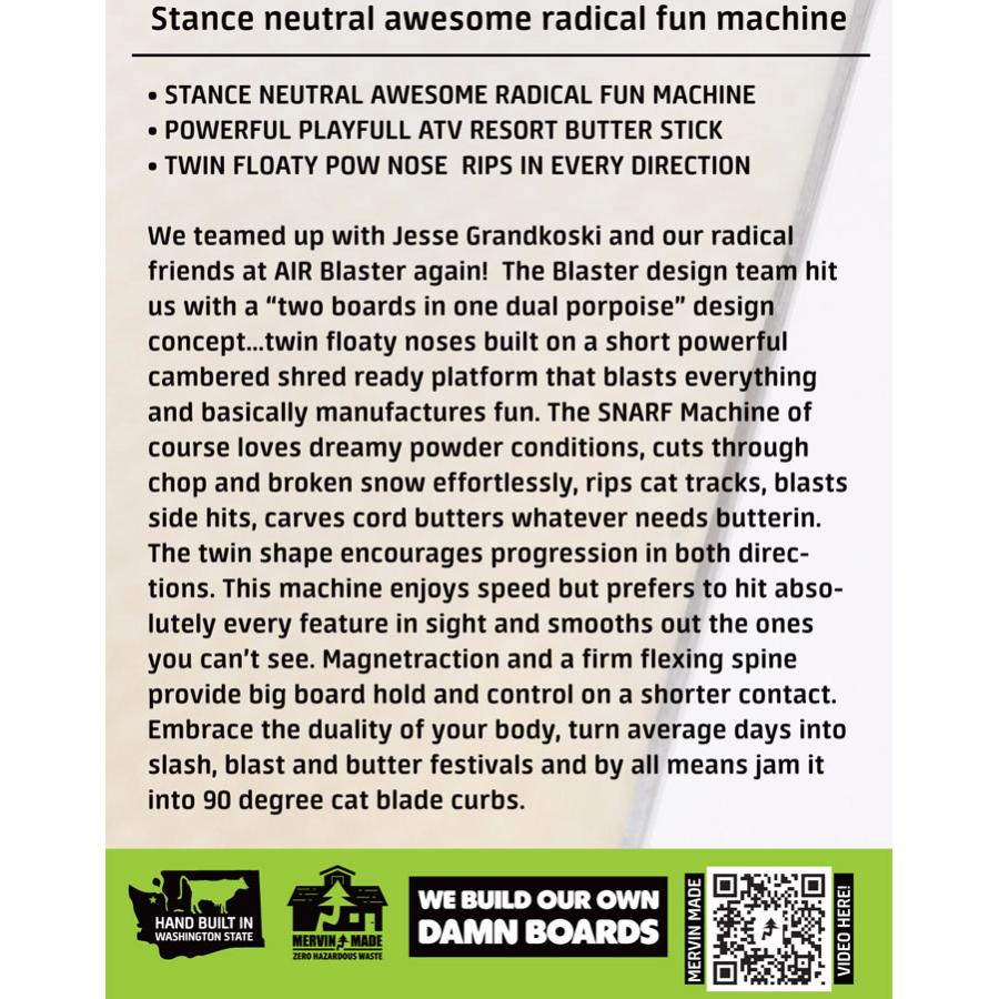 25-26 GNU グヌー スノーボード SNARF MACHINE スナーフ マシーン