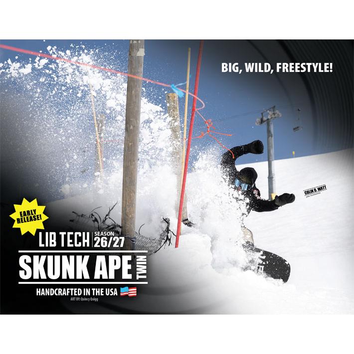 EARLY MODEL 26-27 LIB TECH リブテック スノーボード SKUNK APE TWIN