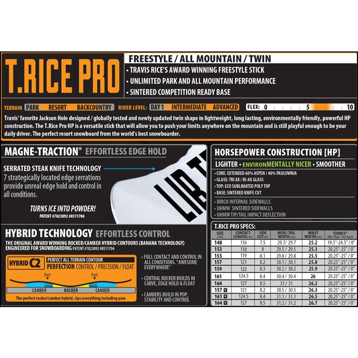 LIB TECH（リブテック） 予約 26-27 LIB TECH スノーボード T.RICE PRO