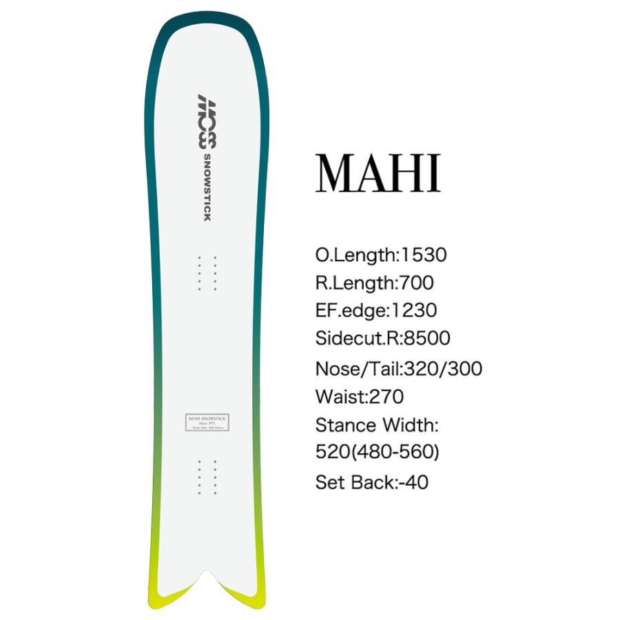 予約商品 26-27 MOSS SNOWSTICK パウダーボード MAHI モス スノースティック 153cm POWDER スノーボード スノボ 板 日本正規品 爆買の画像