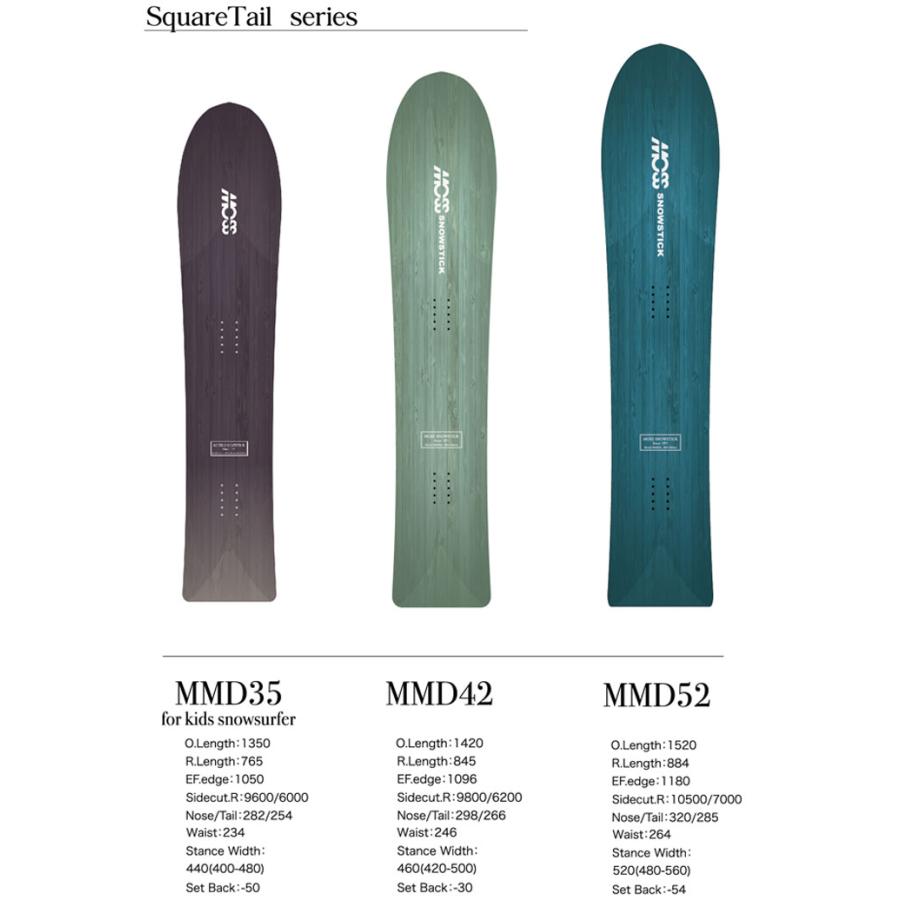 予約商品 26-27 MOSS SNOWSTICK パウダーボード MMD42 モス スノースティック 142cm ジュニア キッズ レディース POWDER スノーボード スノボ 板 日本正規品_5