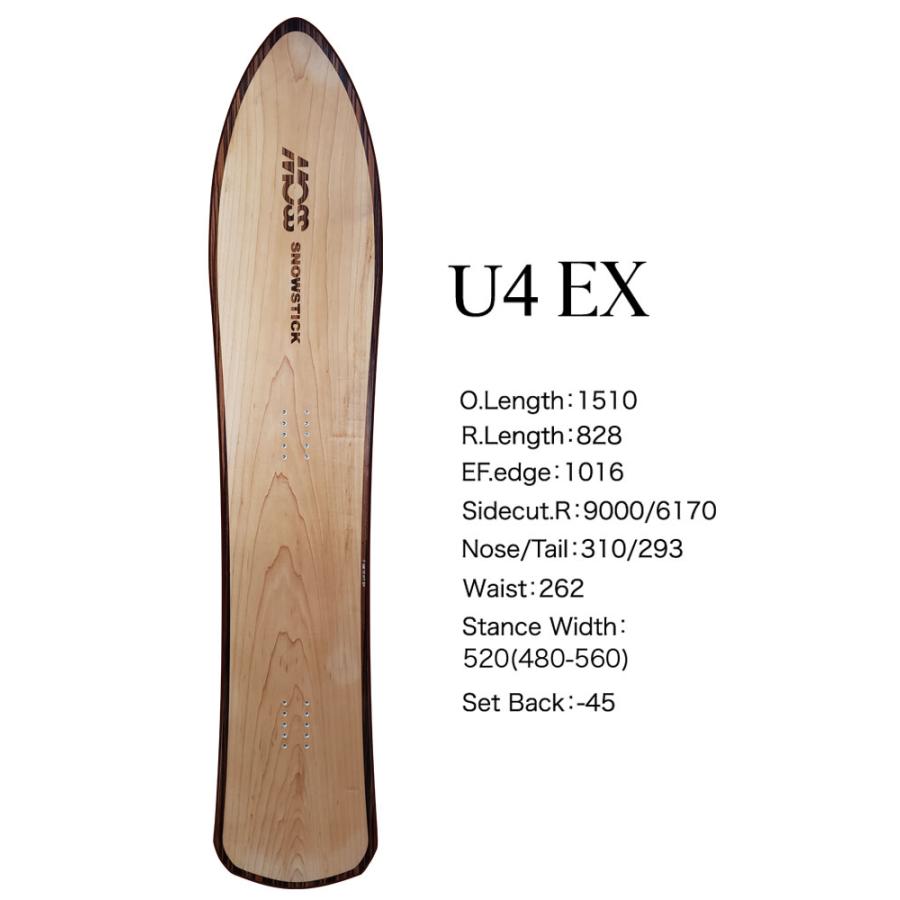 【極美品】MOSS STICK U-4 スノーボード パウダーボード genten（ゲンテン） 予約商品 26-27 モス スノースティック U4 EX MOSS