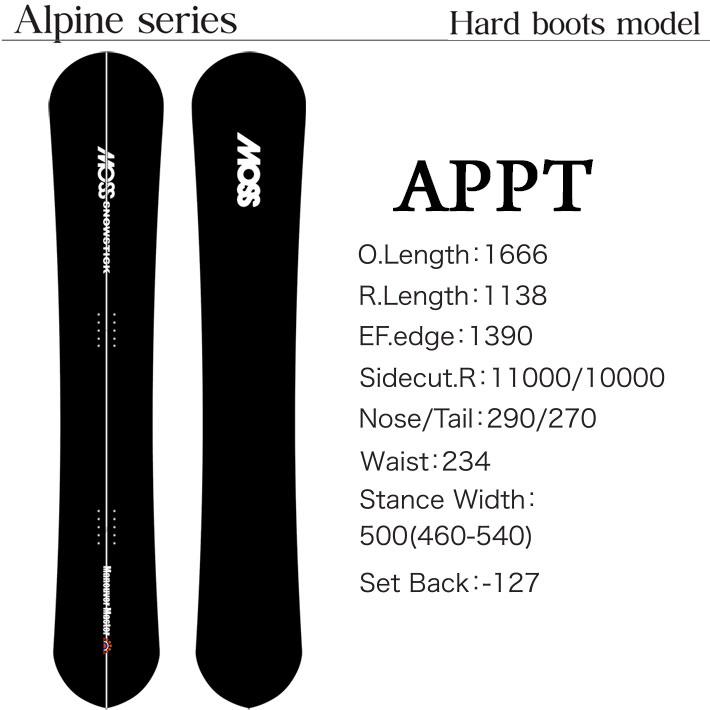 アルペン　スノーボード genten（ゲンテン） ラスト1本 25-26 MOSS SNOWSTICK アルペンボード