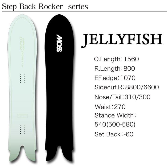 genten（ゲンテン） 25-26 MOSS SNOWSTICK パウダーボード JELLY FISH 