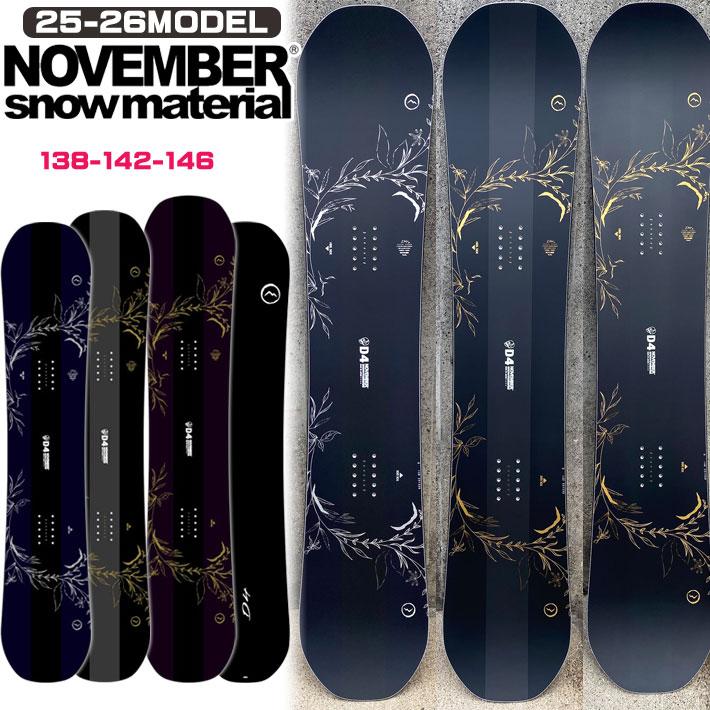 スノーボードNOVEMBER D-FOUR D4 148cm NOVEMBER（ノベンバー） 25-26 スノーボード NOVEMBER D4 ディフォー D