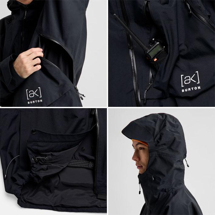 BURTON ak GORE-TEX レディーススノーボードウェア ブラック BURTON（バートン） 予約 26-27 スノーボード ウェア BURTON ak CYCLIC