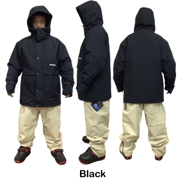 スノーボード REPUBLIC&CO NAUGHTY MOUNTAIN PARKA Black 在庫限り 24-25 REPUBLIC &CO リパブリック ウェア ジャケット NAUGHTY