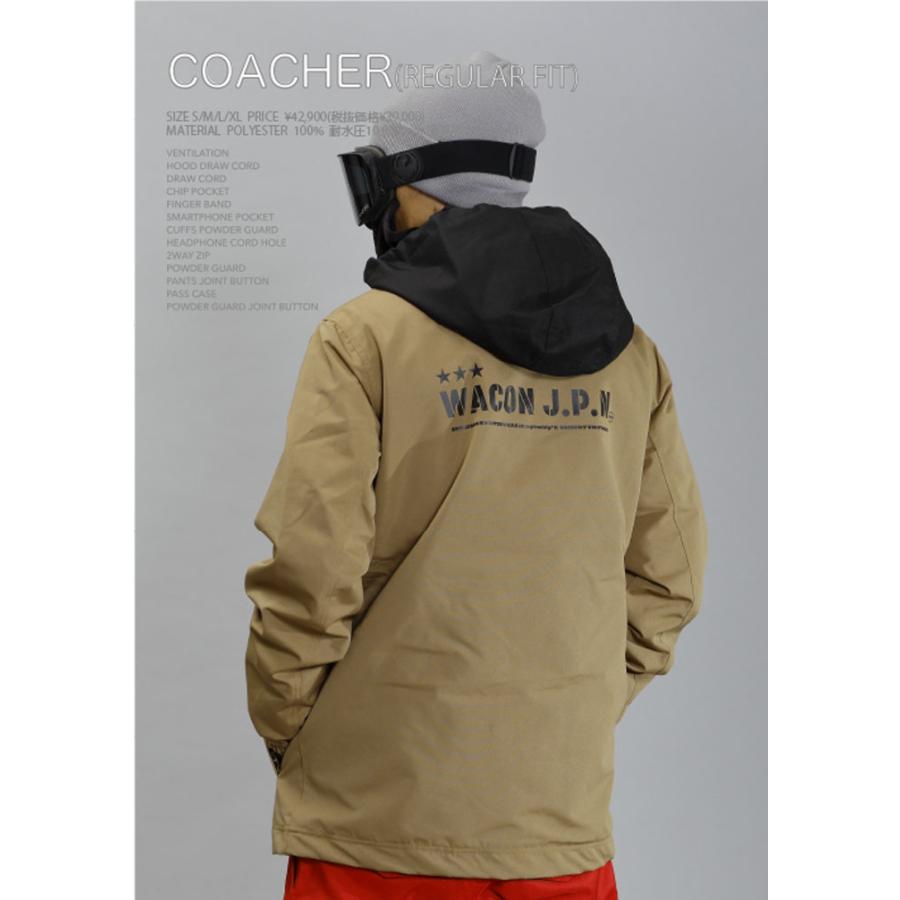 25-26 WACON ウェア ジャケット ワコン スノーボード メンズ COACHER