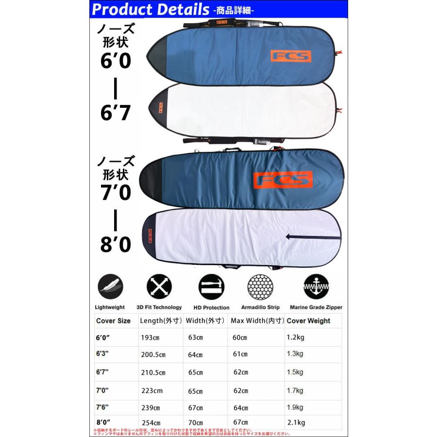 FCS エフシーエス サーフボードケース CLASSIC Fun Board [5'9