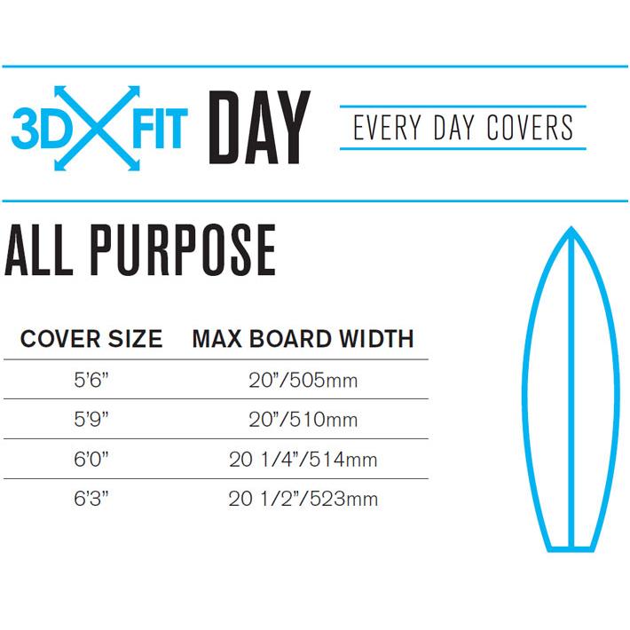 サーフボードケース FCS ハードケース エフシーエス ショートボード用 3DXFIT DAY All Purpose 6'3 デイ ショート サーフィン ケース｜follows｜06