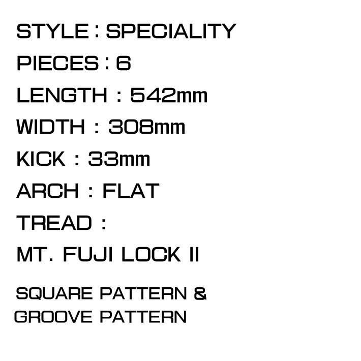 TOOLS 26 ツールス サーフィン デッキパッド TOOLS FUN／LONG 6ピース