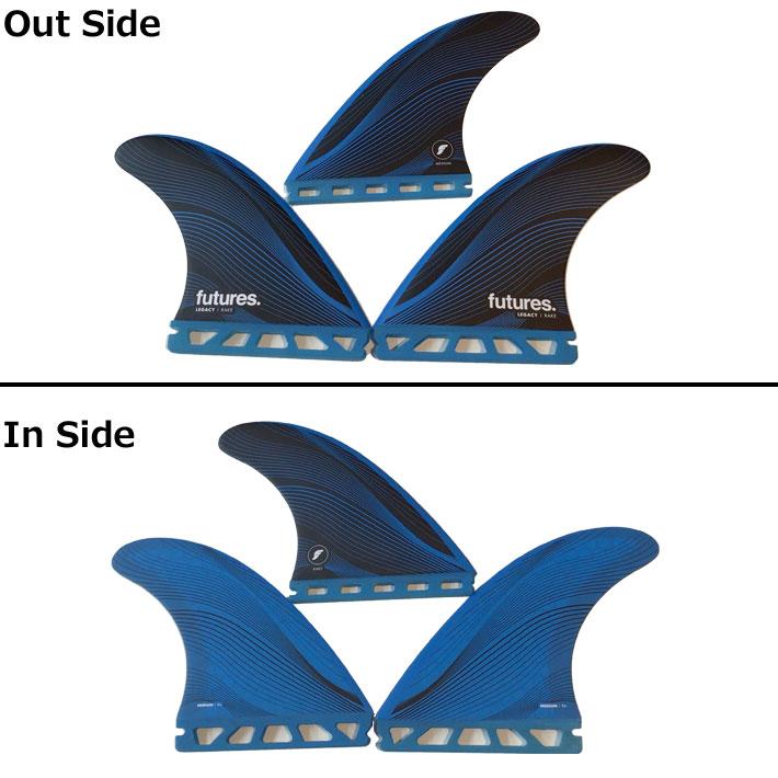 フューチャーフィンFutures Fins Legacy R6 3枚セット futures.（フューチャー） フューチャーフィン RTM HEX LEGACY R6