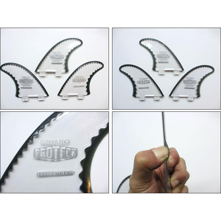 PROTECK FIN POWERFLEX 4.5 FCS トライフィン クリア PROTECK FIN プロテック フィン POWER FLEX FCS 4.5