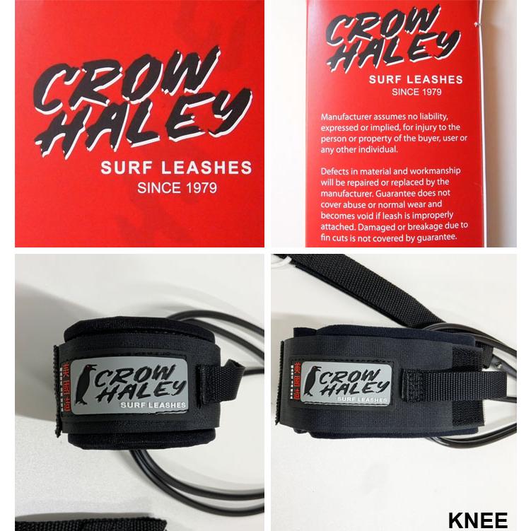 リーシュコード CROW HALEY クロウ ハーレー サーフィン Surf Leash 7ft REGULAR レギュラー ファンボード 足首用 MADE IN USA 日本正規品｜follows｜10