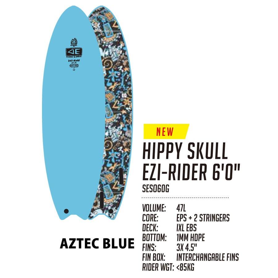 OCEAN＆EARTH オーシャンアンドアース サーフボード JACK IRVINE HIPPY SKULL EZI RIDER 6’0 TRI ソフトサーフボード トライ ショートボード [送料無料]｜follows｜02