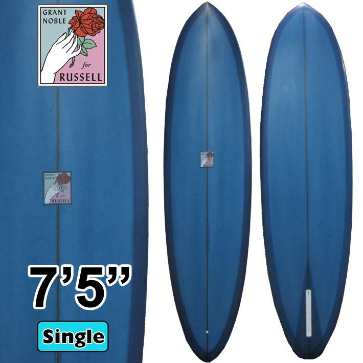 GRANT NOBLE グラントノーブル サーフボード THE SICK 7’5 ホームシック ミッドレングス ファンボード RUSSELL  Surfboards シングルフィン サーフィン [営業所留め送料無料] GRANT NOBLE グラントノーブル サーフボード THE HOMESICK 7'5 ホーム