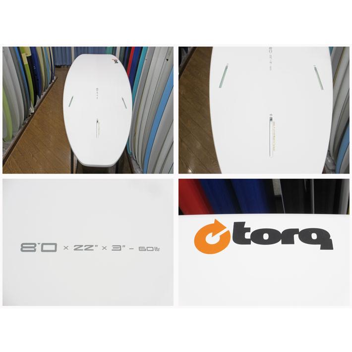 ハイクオリティTorq surfboard トルク 8'0 [White Plain ミニロングボード エポキシボード モールドボード 営業所止め送料無料] サーフボード Pinline] サーフィン、ボディボード