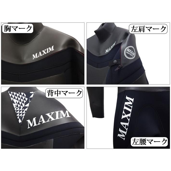 美品　MAXIM セミドライ　5×３ミリ follows限定 2024 MAXIM マキシム ウェットスーツ メンズ 5mm x