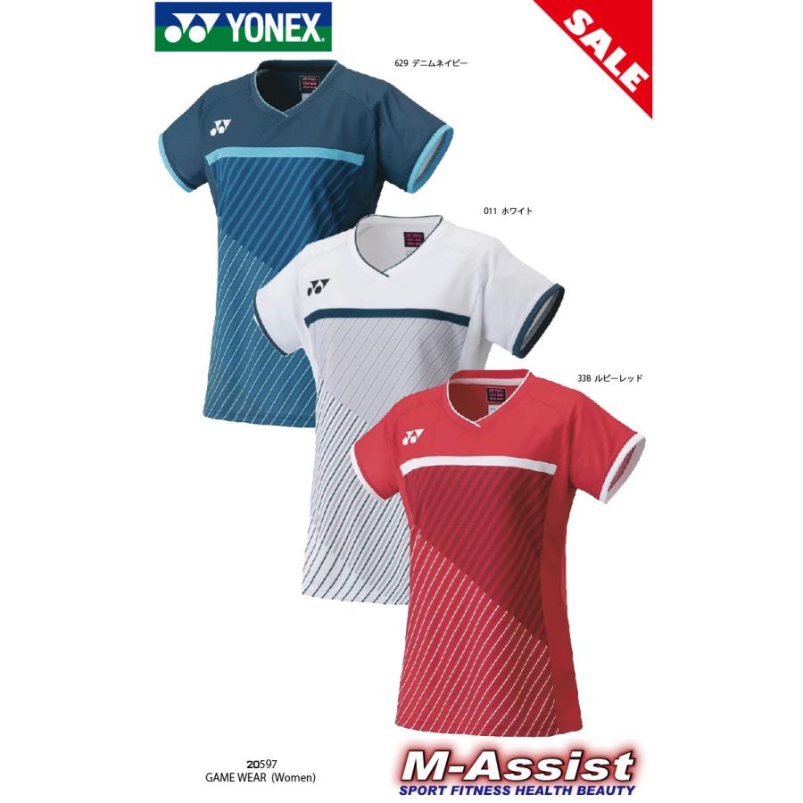 【YONEX:ヨネックス】Mゲームウェア 2018日本代表モデル　レディス YONEX（ヨネックス） 超特価 YONEX 20597 Women ゲームシャツ GAME