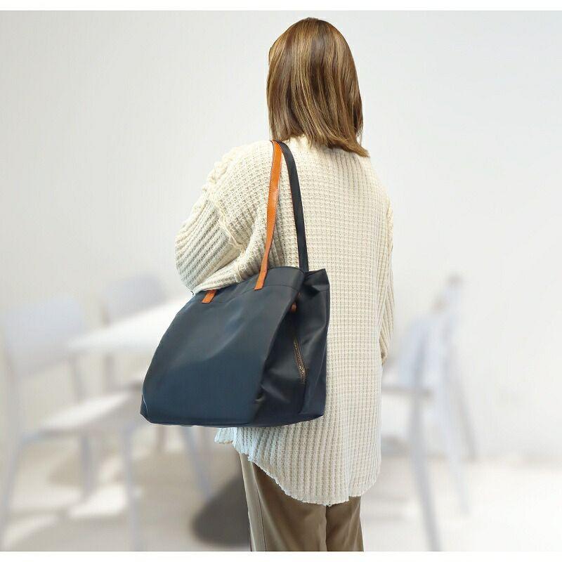 トートバッグ レディース 小さめ トート 大容量 a4 軽い 大きめ ブランド 50代 ナイロン 軽量 40代 帆布 バッグ 革 通勤 使いやすい 2way ポケット多い | ブランド登録なし | 06