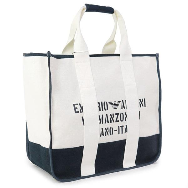 EMPORIO ARMANI エンポリオアルマーニ バッグ トートバッグ ホワイト  