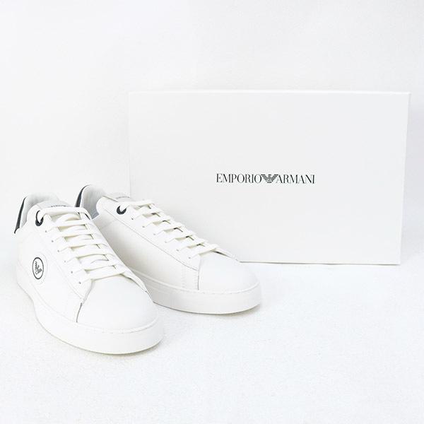 エンポリオアルマーニ EMPORIO ARMANI 靴 メンズ スニーカー オフホワイト×ブラック(X4X565 XM988 N480 OFF WHITE+BLACK) 21AW｜fontana2014｜08
