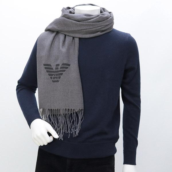 大好き エンポリオアルマーニ 21aw Stone Cc318 グレー マフラー メンズ Armani Emporio マフラー Www Sinhoresosasco Com Br