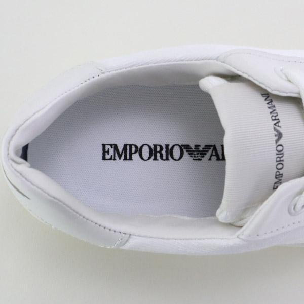 【アウトレットセール】EMPORIO ARMANI 靴 メンズ スニーカー オフホワイト×オフホワイト(X4X316 XM741 M801 OFF WHITE+OFF WHITE) 22AW｜fontana2014｜07