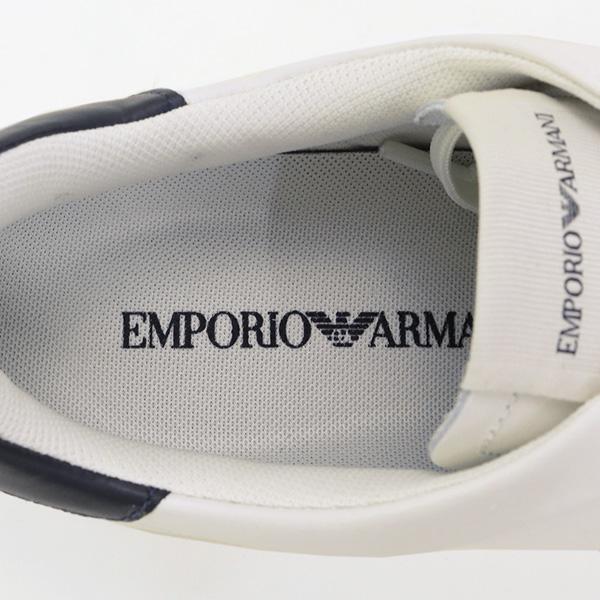 エンポリオアルマーニ EMPORIO ARMANI 靴 メンズ スニーカー オフホワイト×ネイビー (X4X598 XN633 N481 OFF WHITE+NAVY) 23SS｜fontana2014｜07