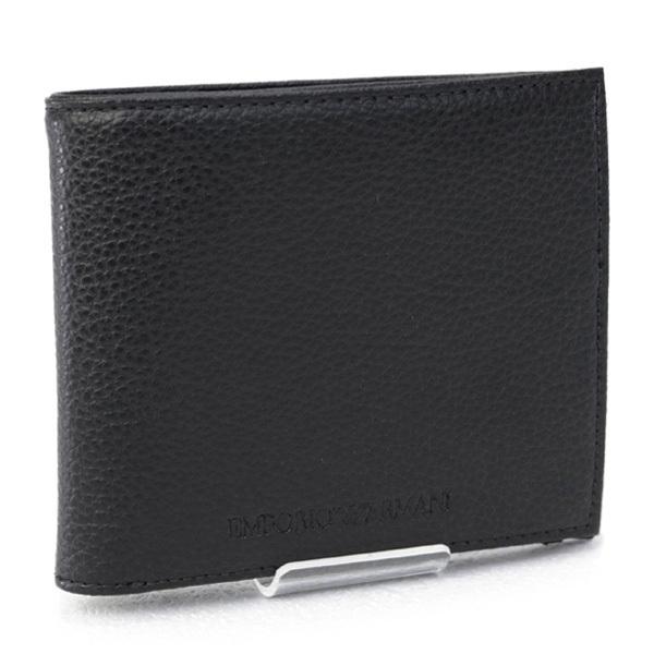 メンズ エンポリオアルマーニ EMPORIO ARMANI 財布 折財布 ブラック (Y4R167 YEW1E 81072 BLACK