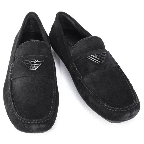 エンポリオアルマーニ EMPORIO ARMANI 靴メンズ ドライビングシューズ ローファー ブラック (X4B124 XF188 B0002 BLACK) 22SS