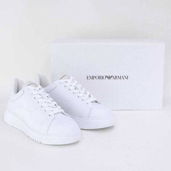 エンポリオアルマーニ EMPORIO ARMANI 靴 メンズ スニーカー ホワイト 