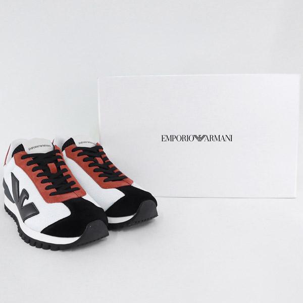 EMPORIO ARMANI エンポリオアルマーニ 靴 メンズ スニーカー イーグル 
