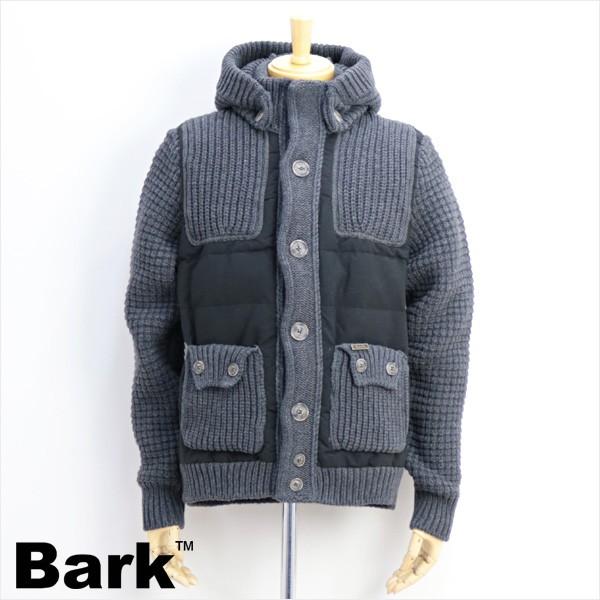 人気大割引 アウター ダウン ニット メンズ Bark バーク 17年秋冬 チャコールグレー Charcoal 0218 72b8018 コート アウター Postetelecom Gouv Cg