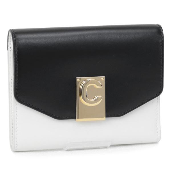 セリーヌ CELINE 財布 折財布 Small Wallet ブラック×ホワイト 