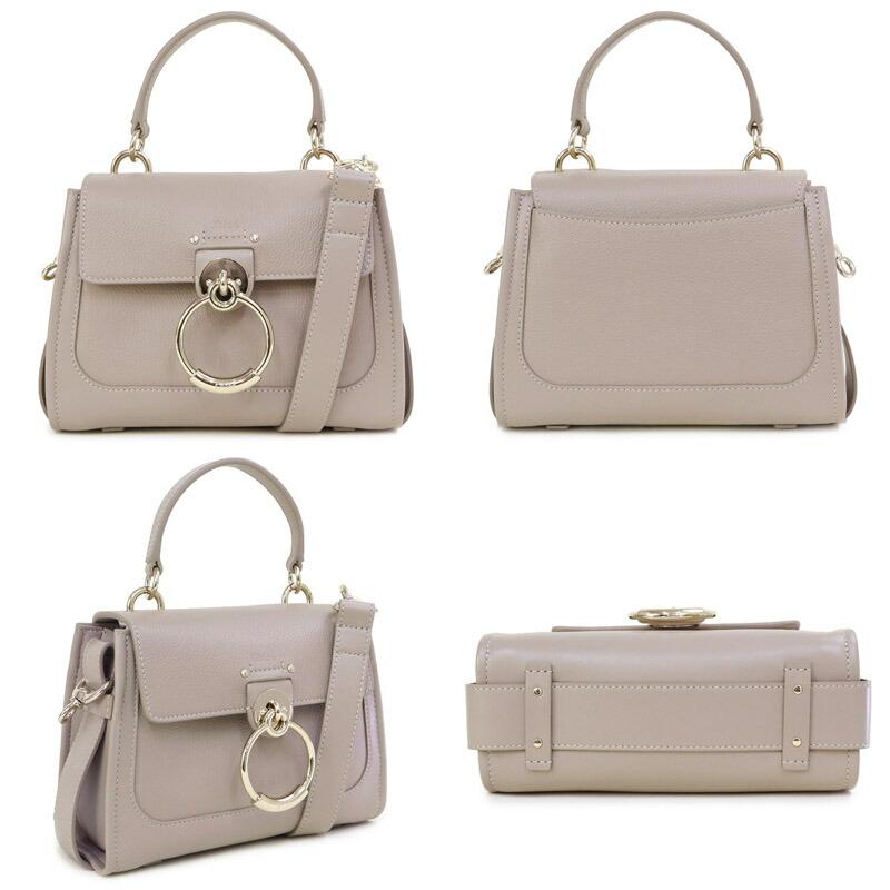 Chloe ETHEL Mini 2WAY ハンドバッグ レザー グレージュ Chloe（クロエ） 【並行輸入品】クロエ (CHC22SS143G33) 24AW バッグ