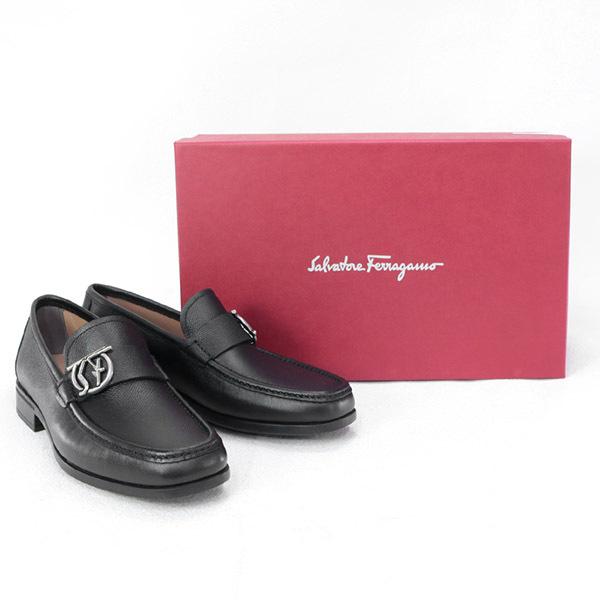 サルバトーレ フェラガモ Salvatore Ferragamo 靴 メンズ ガンチーニ ビジネスシューズ ローファー ブラック (LINUS  0753816 NERO) 22AW