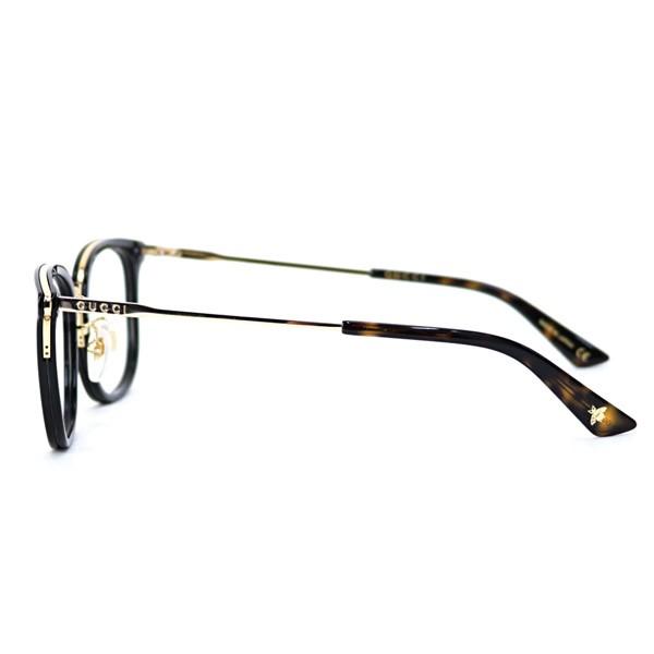 グッチ GUCCI メンズ メガネフレーム ウェリントン ブラック (GG0412OK 001 BK BLACK) ブラック テンプル