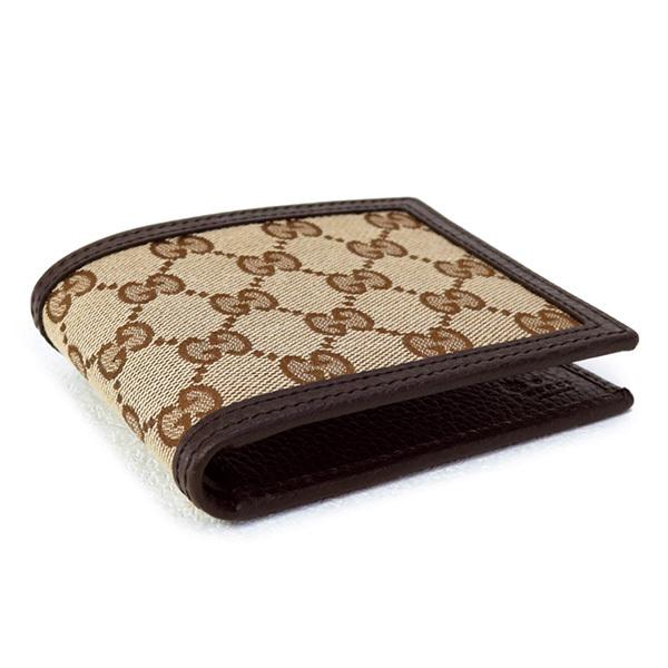 【美品】GUCCI グッチ シマ GG 二つ折り財布 ライトブラウン キャンバス GUCCI（グッチ） 【並行輸入品】メンズ 財布 折財布 グッチシマ GG