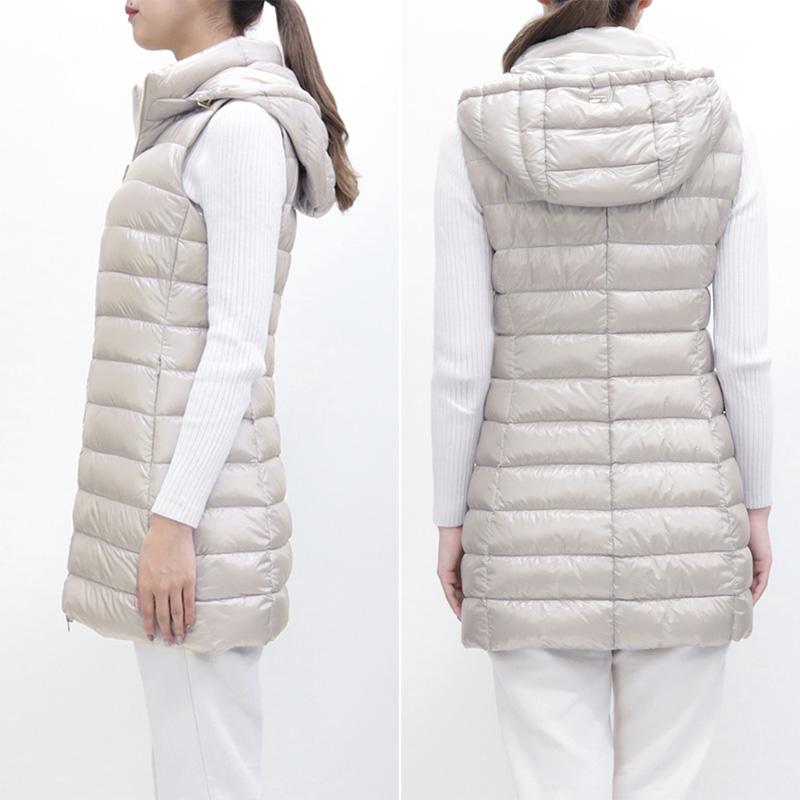 Pi0329dic ライトグレー ダウンベスト ジレ アウター レディース Herno ヘルノ 117 新作 22aw 23aw Lgl 9402 ダウンベスト 新作 Ahmedmostafa Us