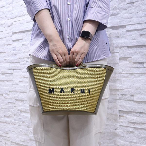 【アウトレットセール】マルニ MARNI かごバッグ バッグ TROPICALIA SMALL BAG 2way ショルダー オリーブ (BMMP0068Q0 P3860 00V25 OLIVE) 23SS｜fontana2014｜09