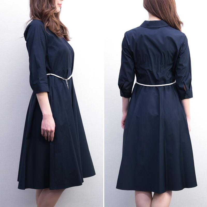 在庫一掃セール マックスマーラ ステュディオ Maxmara Studio 七分袖 ワンピース ネイビー Ubino Nv 017 19年春夏 Maxmara Pi1904 13 Fontana フォンターナ 通販 Yahoo ショッピング