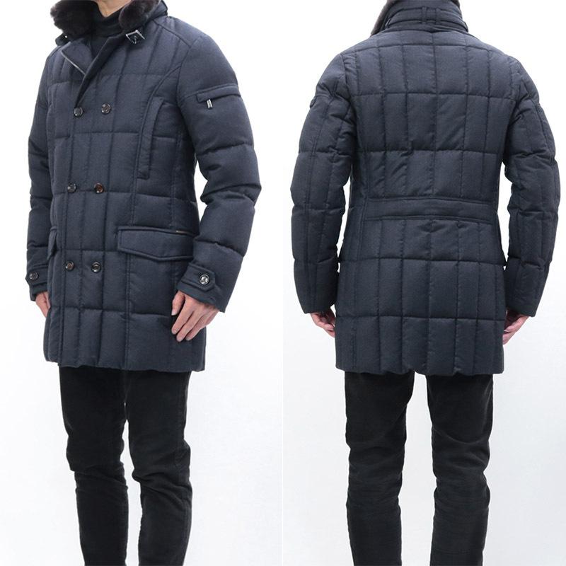 アウターセール ウール ムーレー Fontana フォンターナ の Moorer メンズ モリス ウール カシミア アウター アウター ダブルブレスト Grey Blu ダウン ブルーグレー Morris L 21aw 22aw Moorer Ri2110 13 Fontana フォンターナ 販売直営