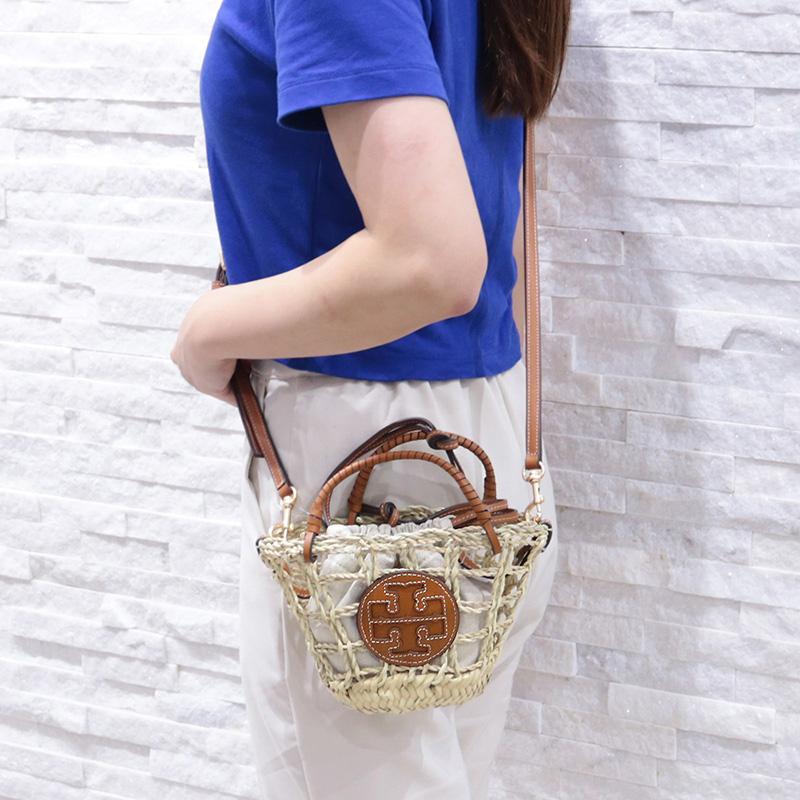 トリーバーチ　かごバッグ Tory Burch - TORY BURCH トリーバーチ かごバッグ 茶 【古着