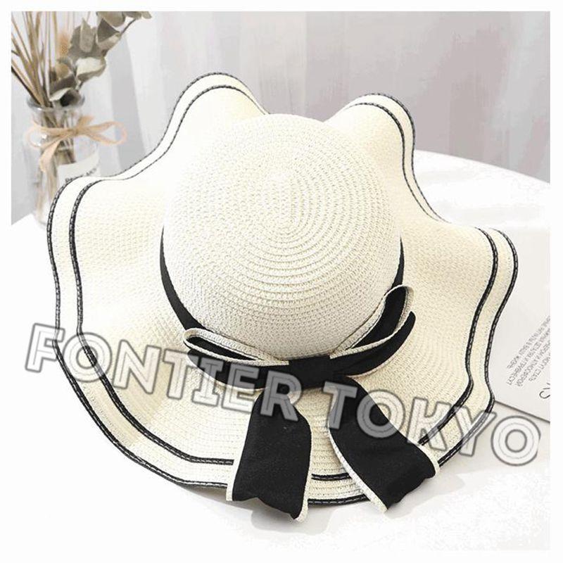 ストローハット 麦わら帽子 紫外線カット 帽子 レディース 最新な ギフト おしゃれ 折りたたみ Uvカット帽子